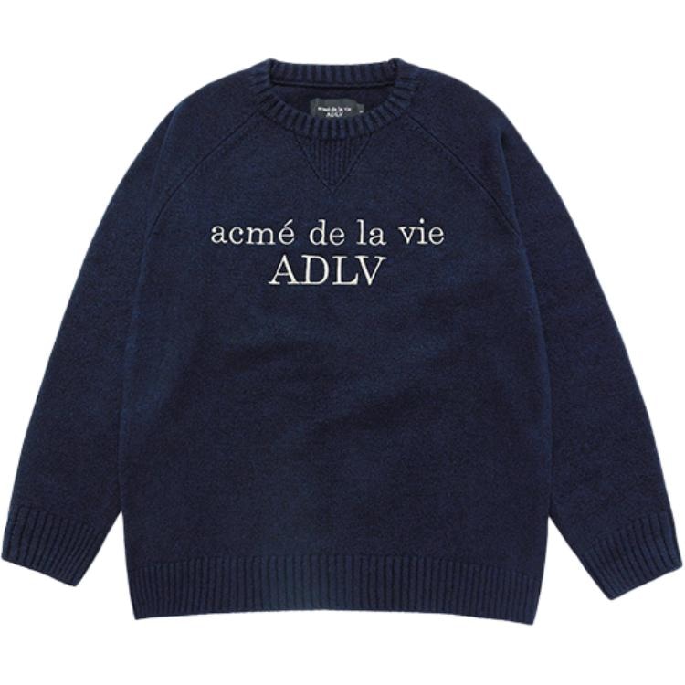 Acme De La Vie ADLV Basic Letter Jacquard Crewneck Sweater — фото 6