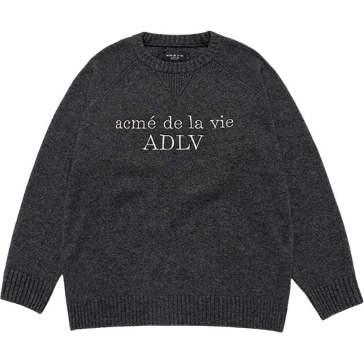 Acme De La Vie ADLV Basic Letter Jacquard Crewneck Sweater — фото 3