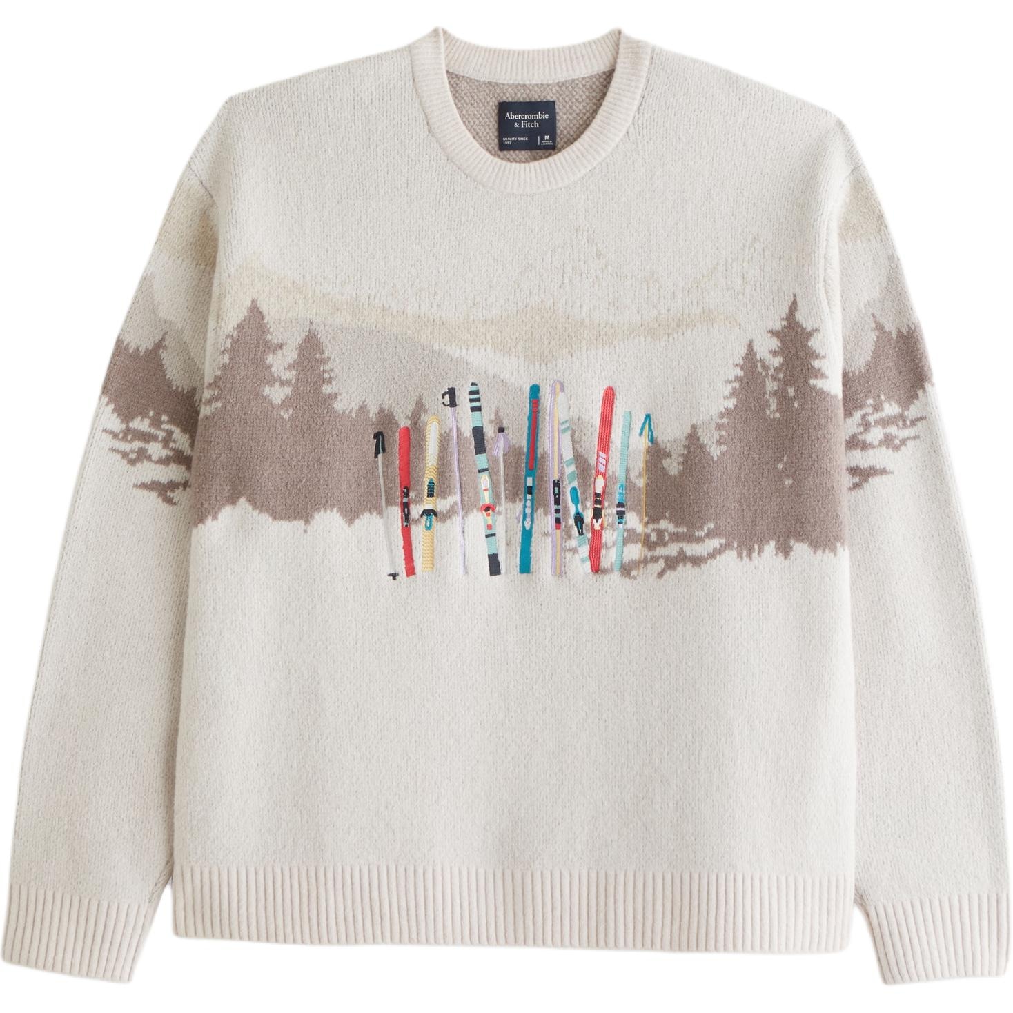 Abercrombie＆Fitch Abercrombie & Fitch Oversized Ski Pattern Sweater