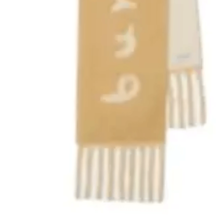 Burberry Logo Alpaca Wool Scarf Sand — фото 2