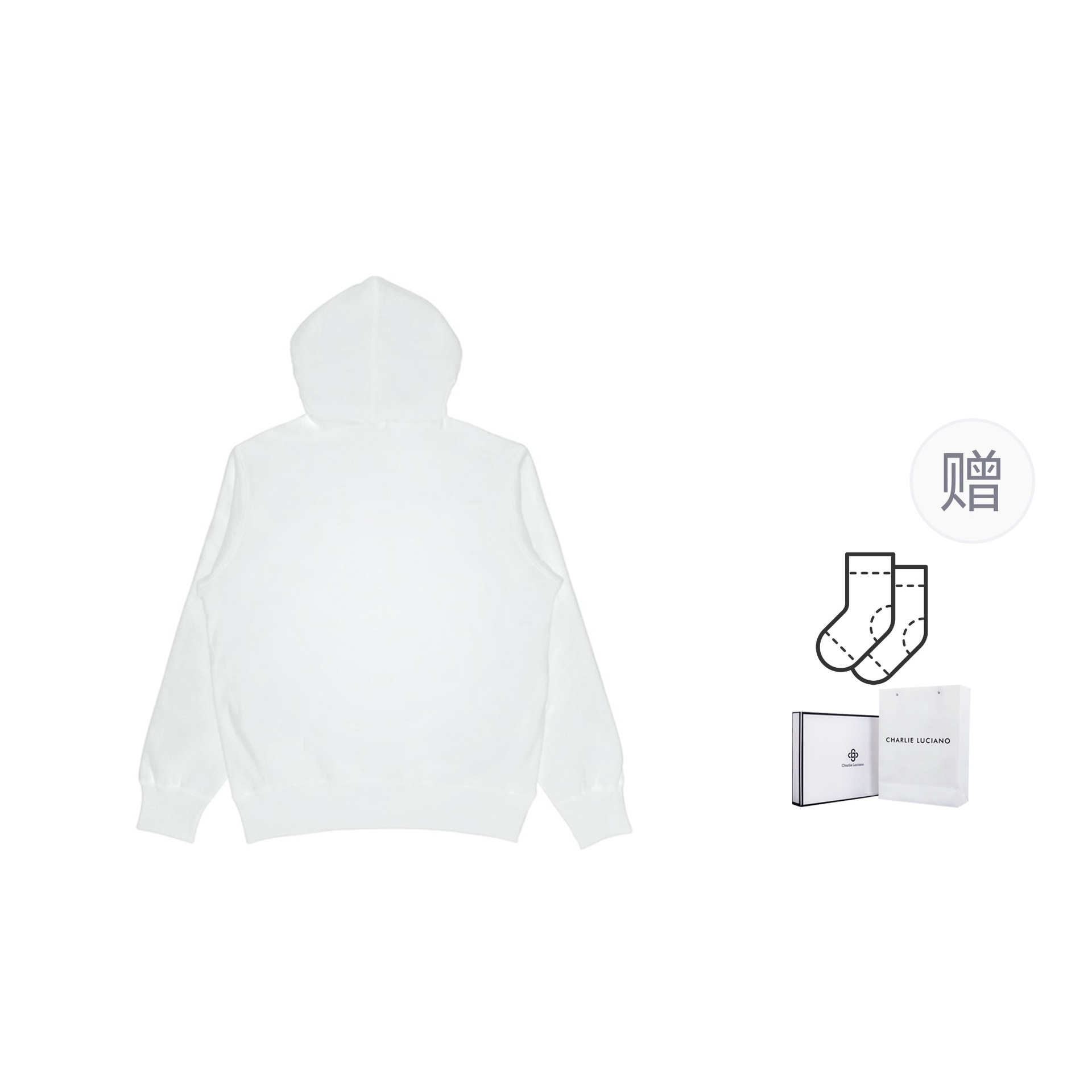Charlie Luciano Hoodie White — фото 4