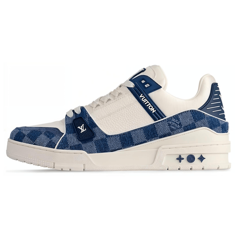 Louis Vuitton Trainer White Blue — фото 5