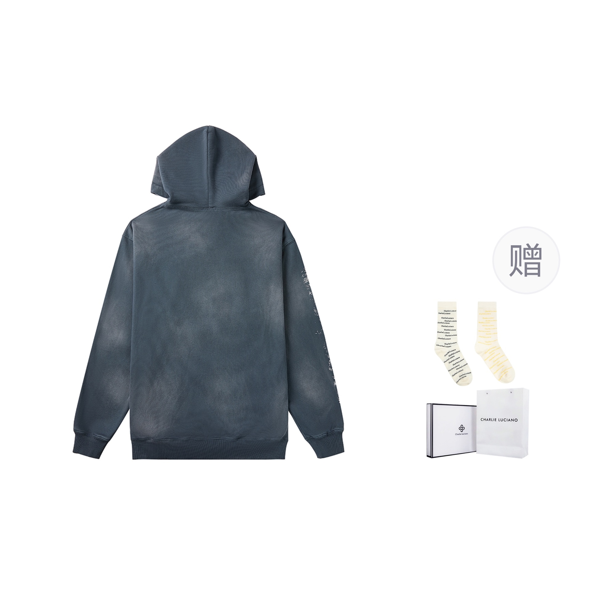 Charlie Luciano Hoodie Deep Grey — фото 1