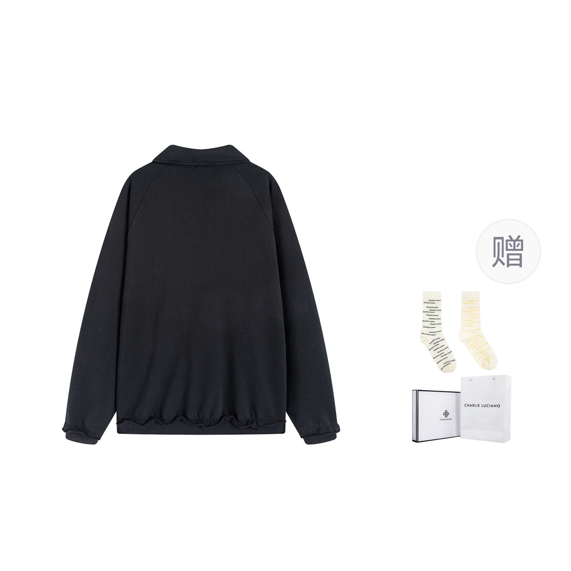 Charlie Luciano Polar Bear Polo Collar Sweatshirt — фото 5