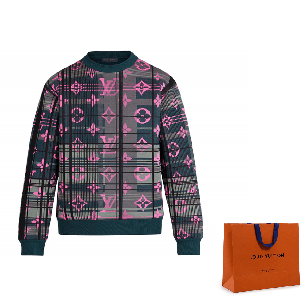 Louis Vuitton Pullover Sweatshirt Men's Dark Green — фото 6