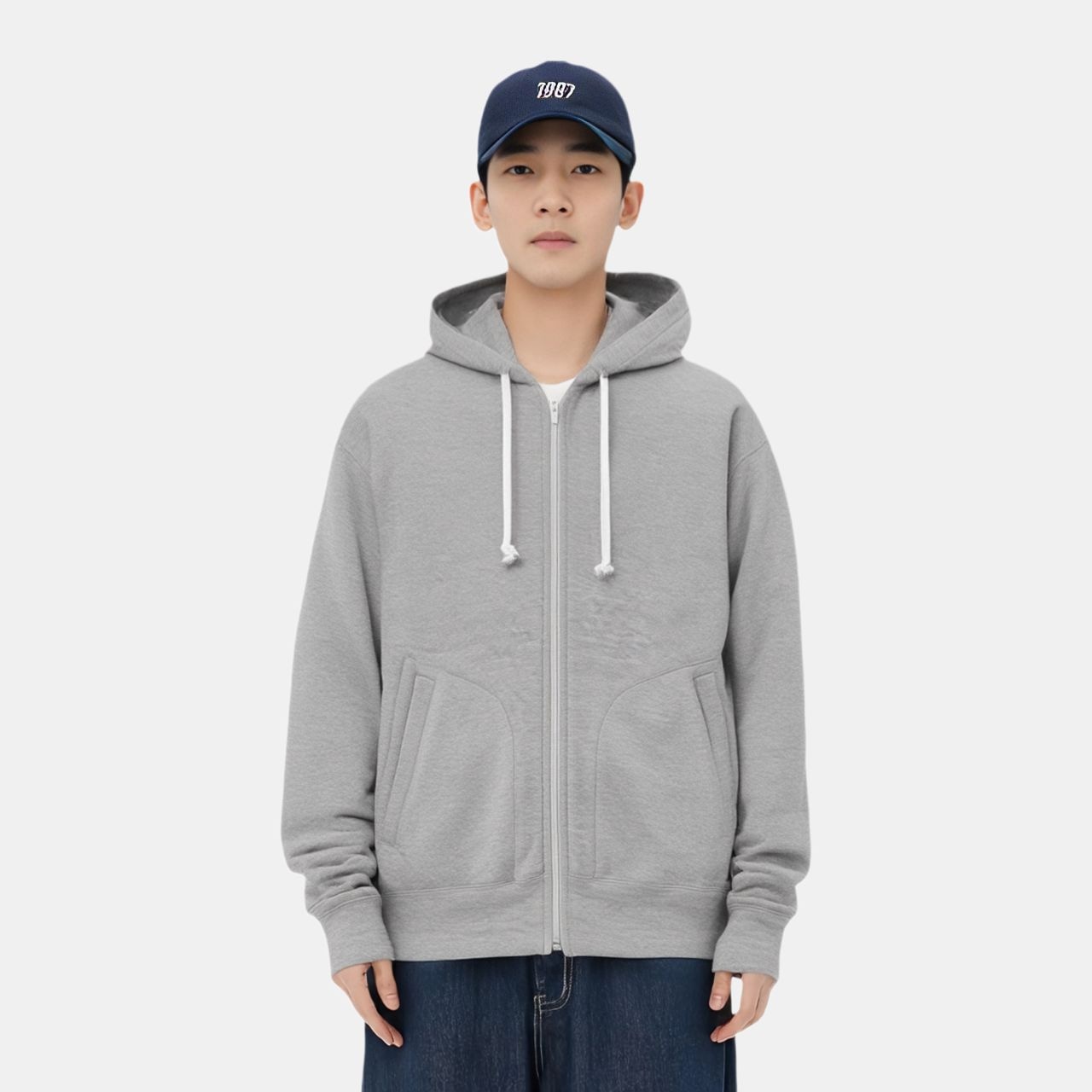 Cdg Play Hoodie Grey — фото 2