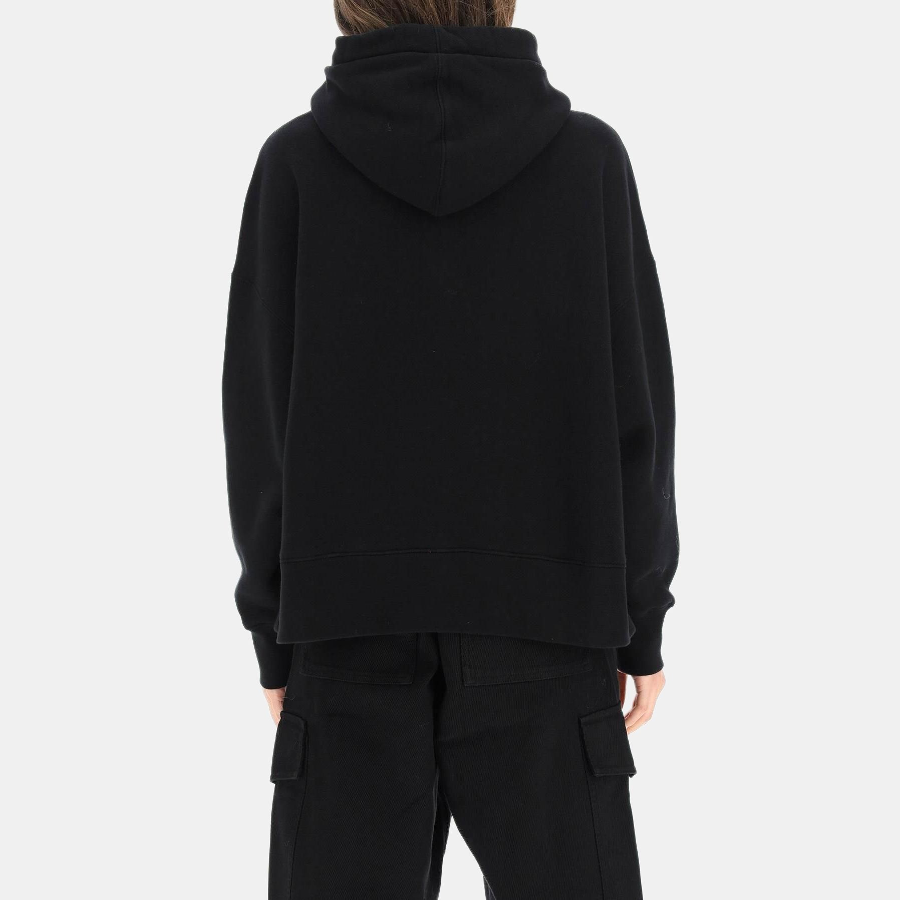 Palm Angels SS22 Animal Embroidered Hoodie Black — фото 2