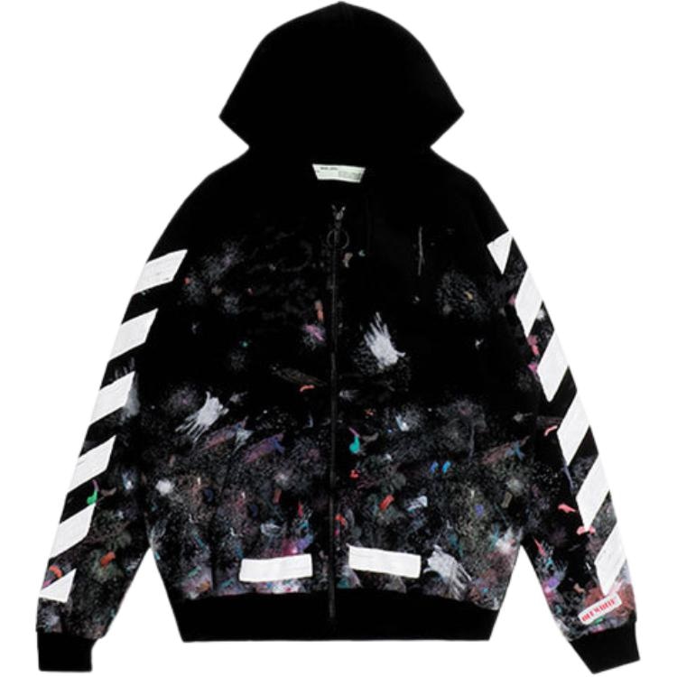 OFF-WHITE Firework Graffiti Arrow Hoodie
