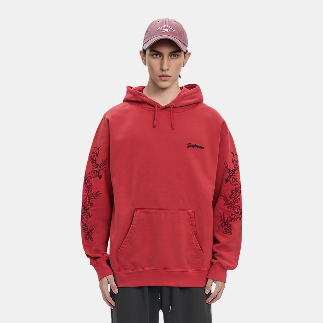 Supreme Dragon Overdyed Hooded Sweatshirt — фото 10