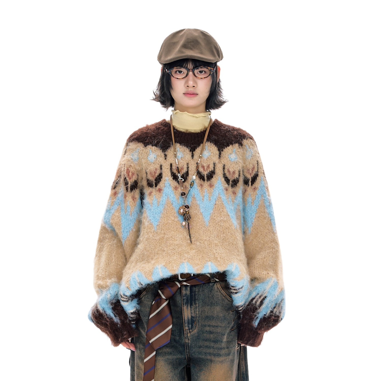 Bjhg Amber Glow Fair Isle Sweater — фото 4