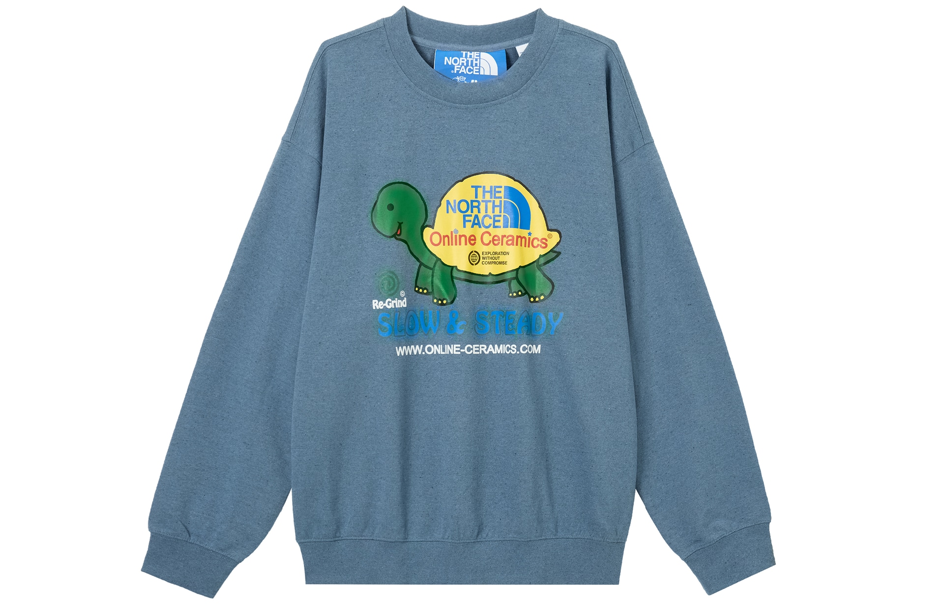 The North Face Online Ceramics Crewneck Sweatshirt Blue — фото 1