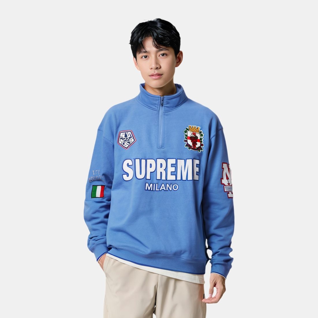 Supreme Milano Half Zip Pullover — фото 8