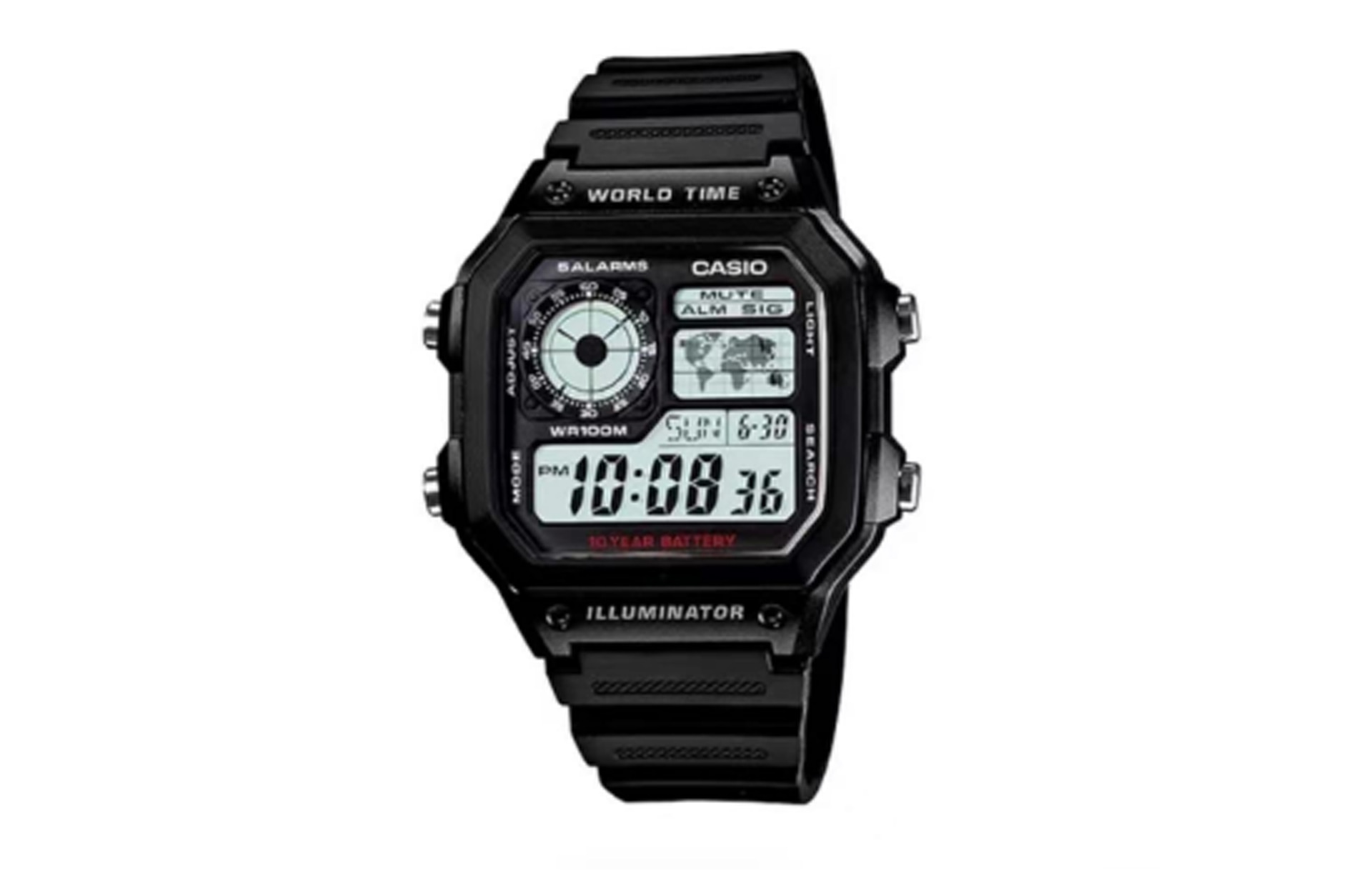 Casio YOUTH 10 AE-1200WH-1A — фото 1