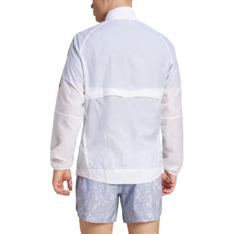 Adidas 3-Stripes Own the Run Jacket White — фото 2