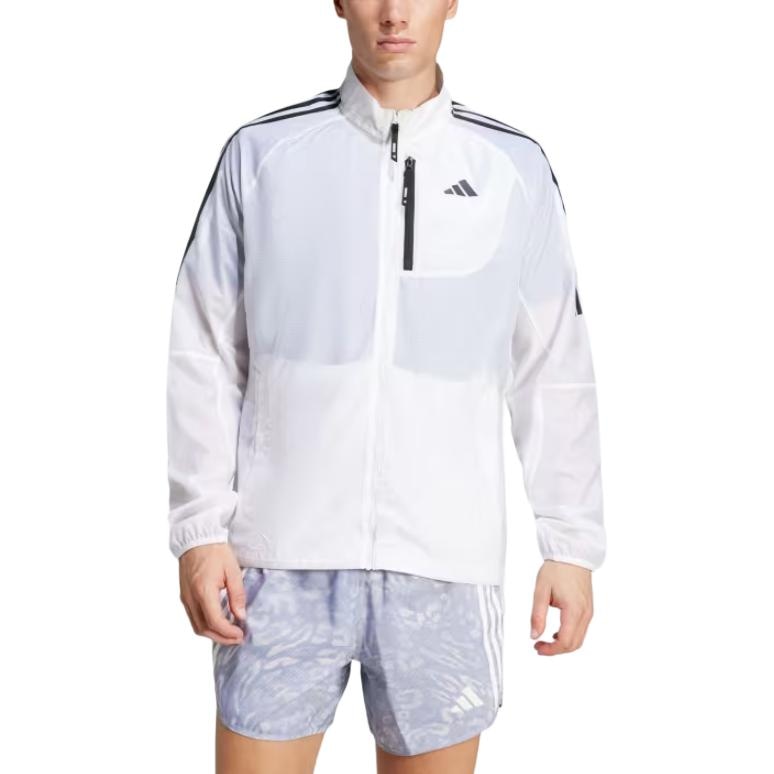 Adidas 3-Stripes Own the Run Jacket White — фото 1