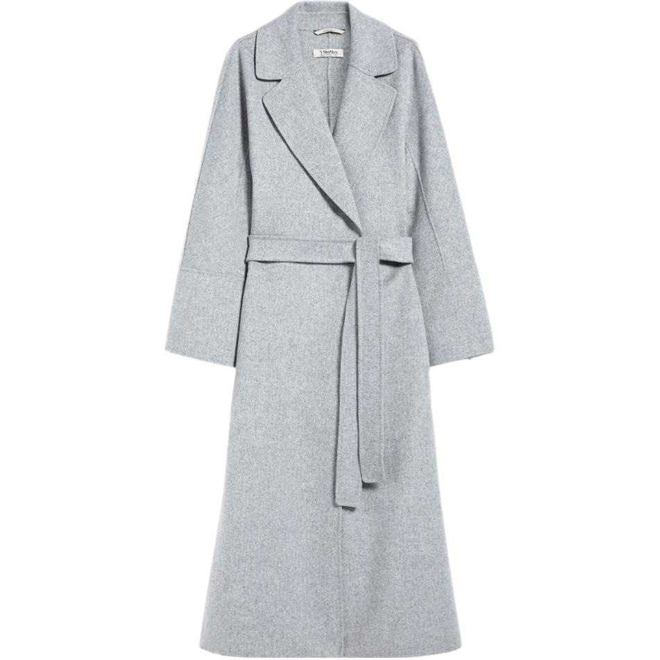 ’S MAX MARA MAX MARA Long Belted Coat Gray