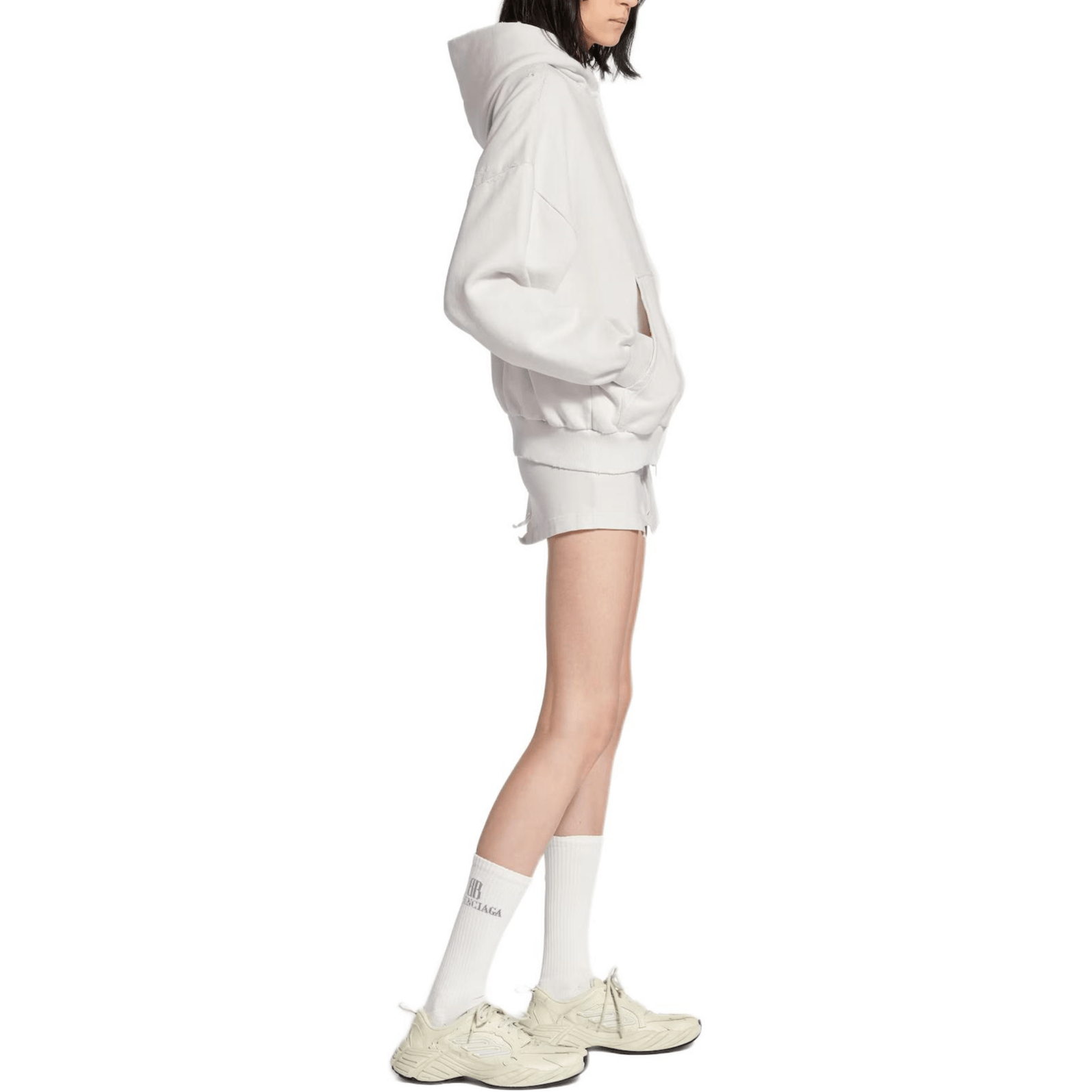 Balenciaga Letter Print Hoodie Blue — фото 5