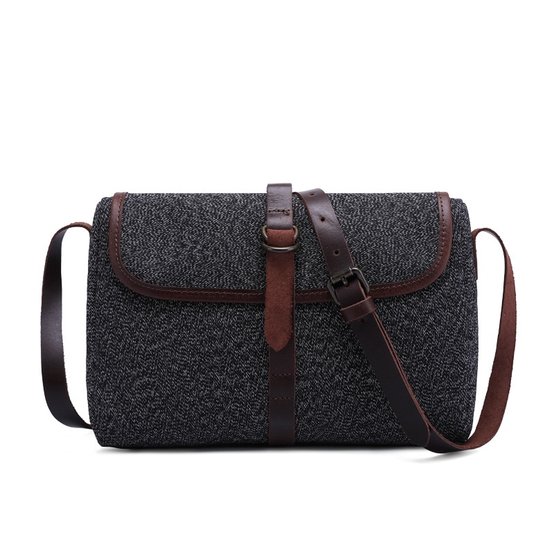G-FAVOR Canvas Shoulder Bag Black/Army Green