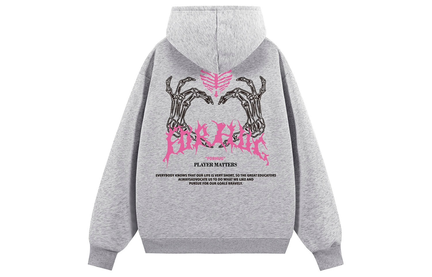 Forhug Gothic Skull Palm Hoodie — фото 8