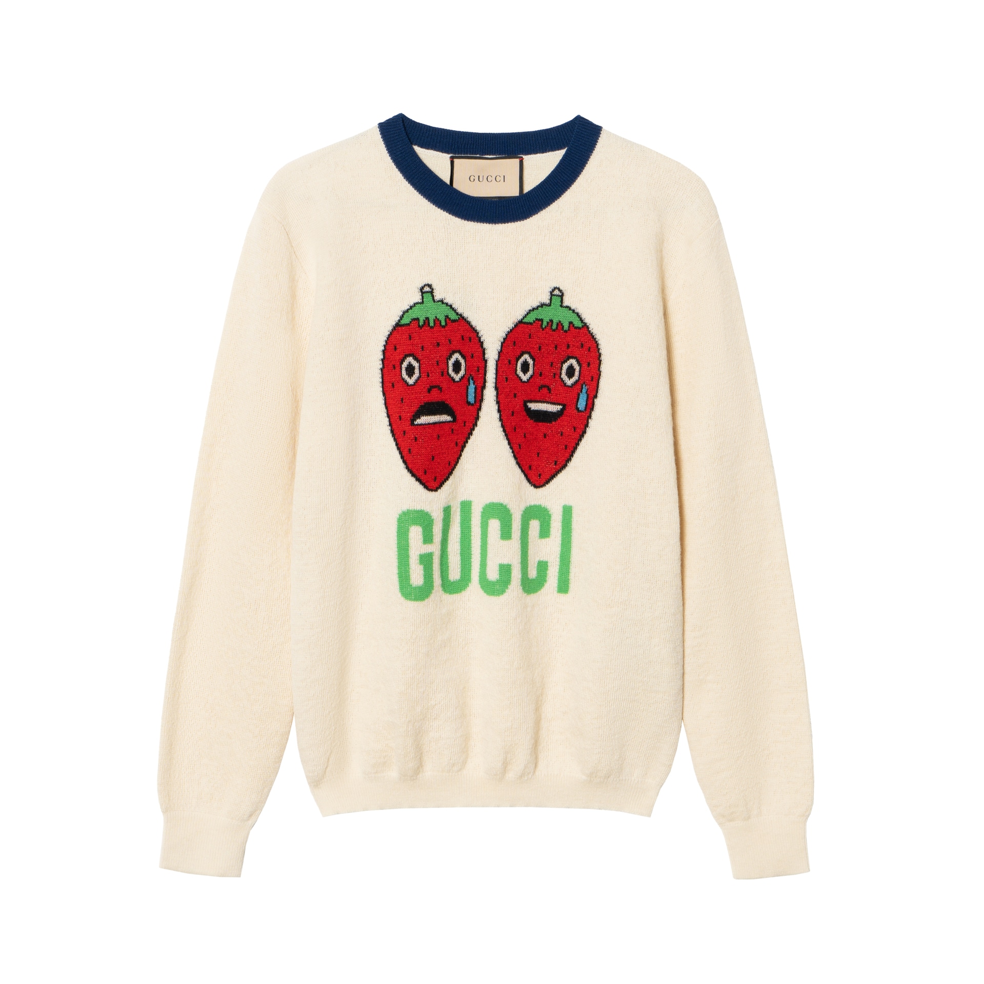 GUCCI/古驰 GUCCI FW22 Strawberry Intarsia Sweater