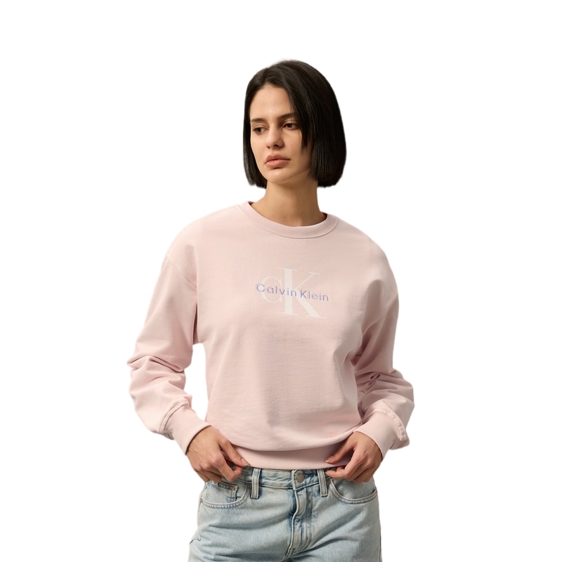 Calvin Klein Classic Embroidered Crewneck Sweatshirt — фото 8
