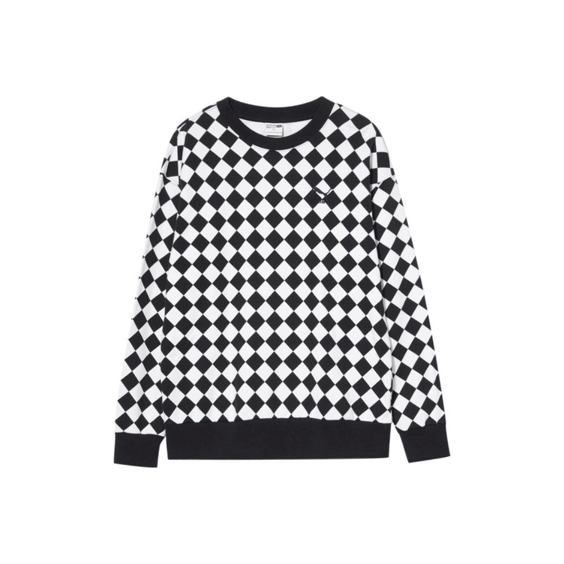 Худи Puma Casual Crewneck Sweatshirt Black White