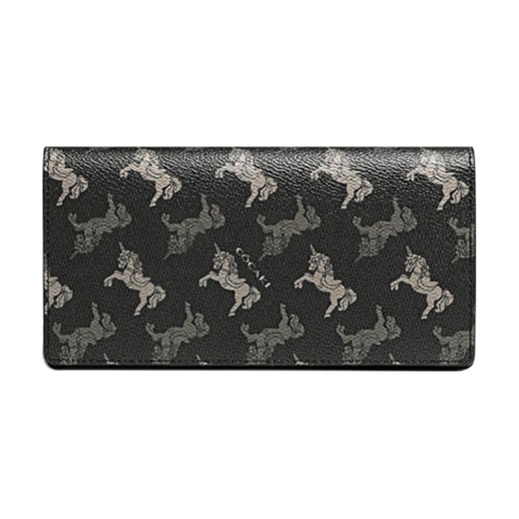 COWEC YCAKI Large Synthetic Leather Wallet Black