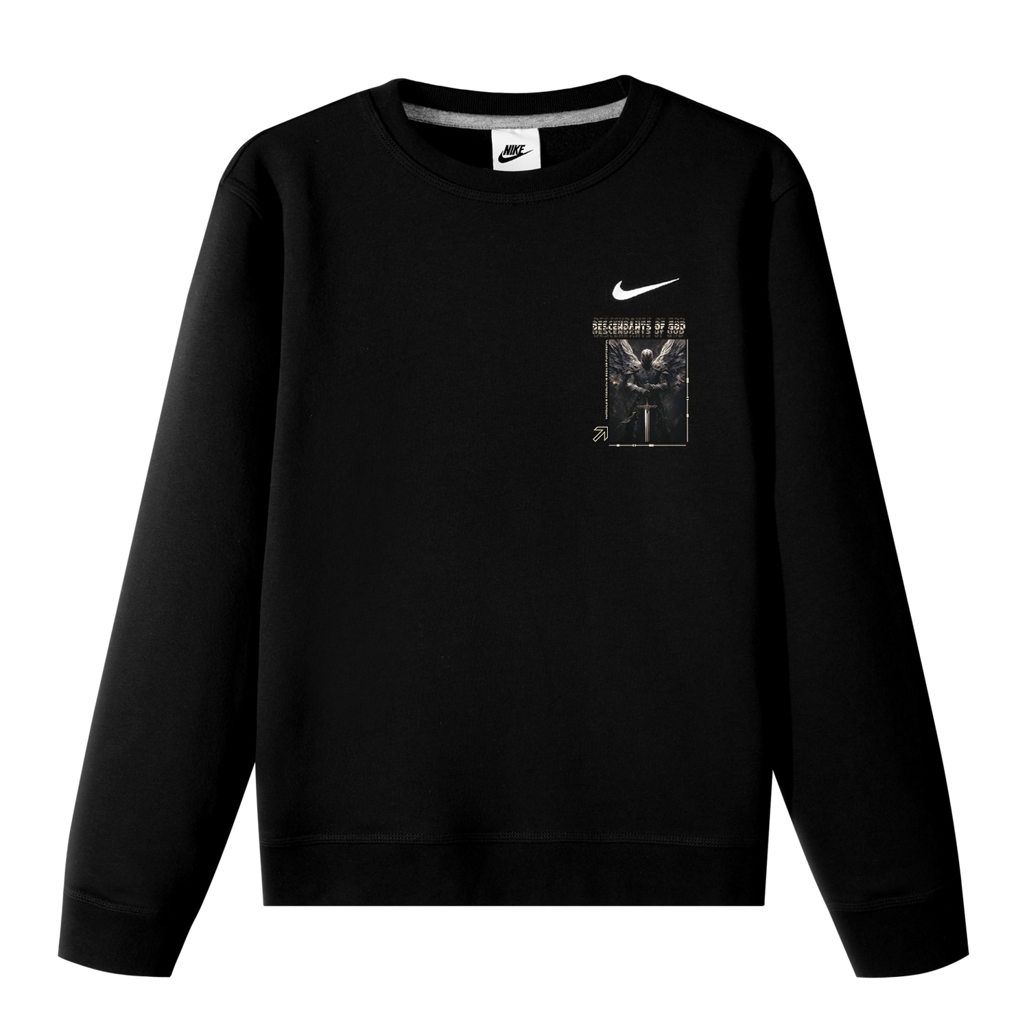 Худи Nike Ichiki Isshoku Battle Angel III Crewneck Sweatshirt Black