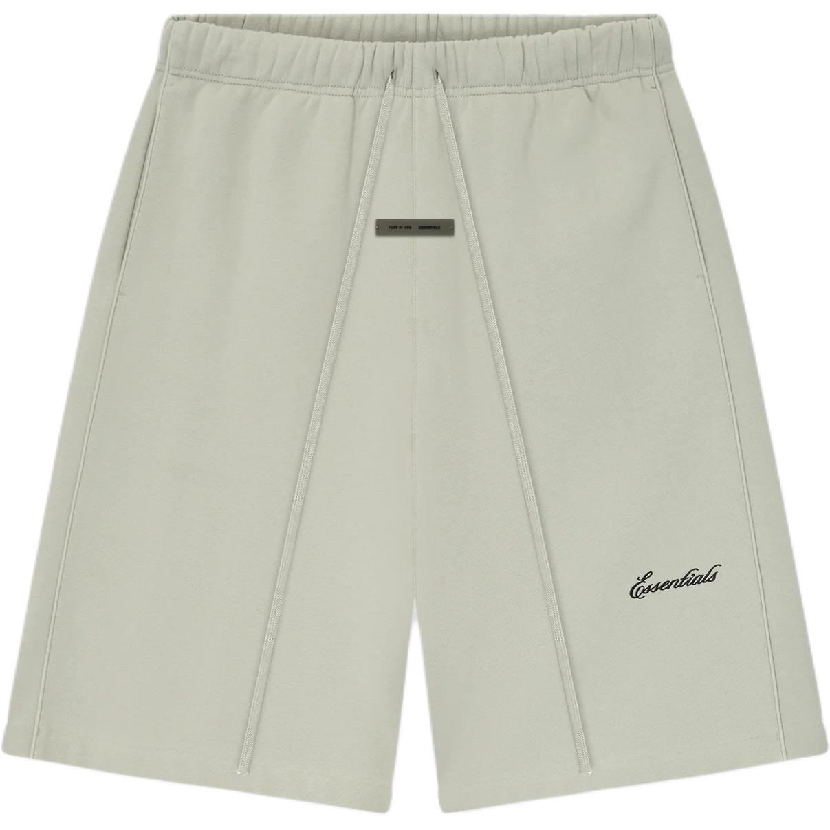 Fear of God Essentials SS25 Relaxed Fleece Sweatshort With Piping ABBEY STONE PRING DROP2