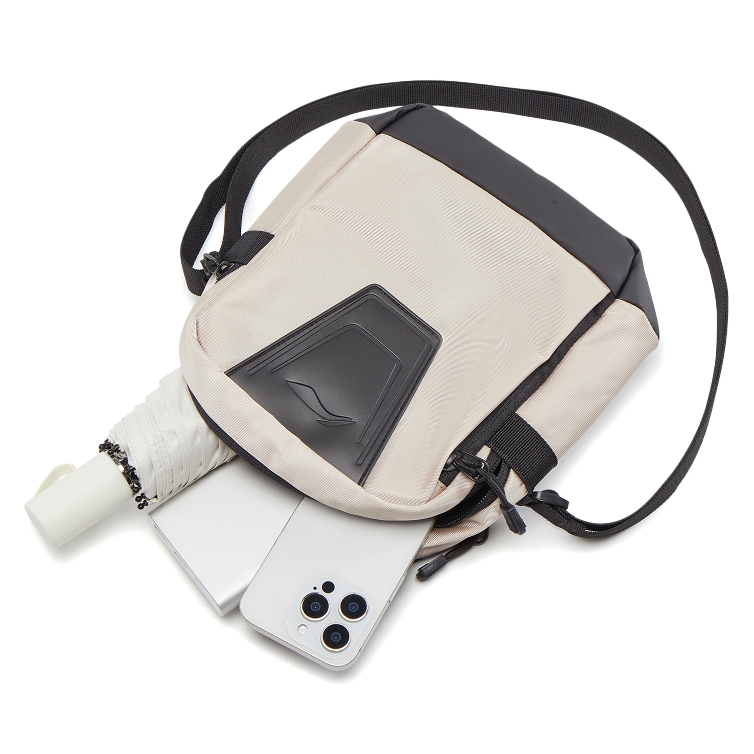 Li-Ning LiNing Fitness Series Crossbody Bag Mica Grey — фото 4