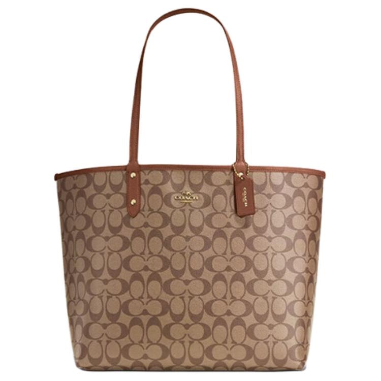 COACH/蔻驰 Coach City 33 Tote Bag Large Brown