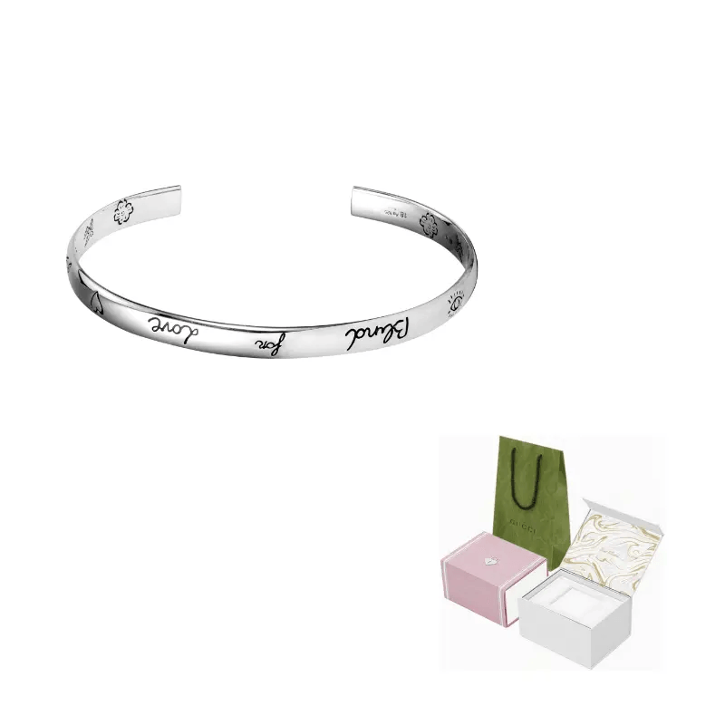 Gucci Blind For Love Silver Bracelet — фото 5