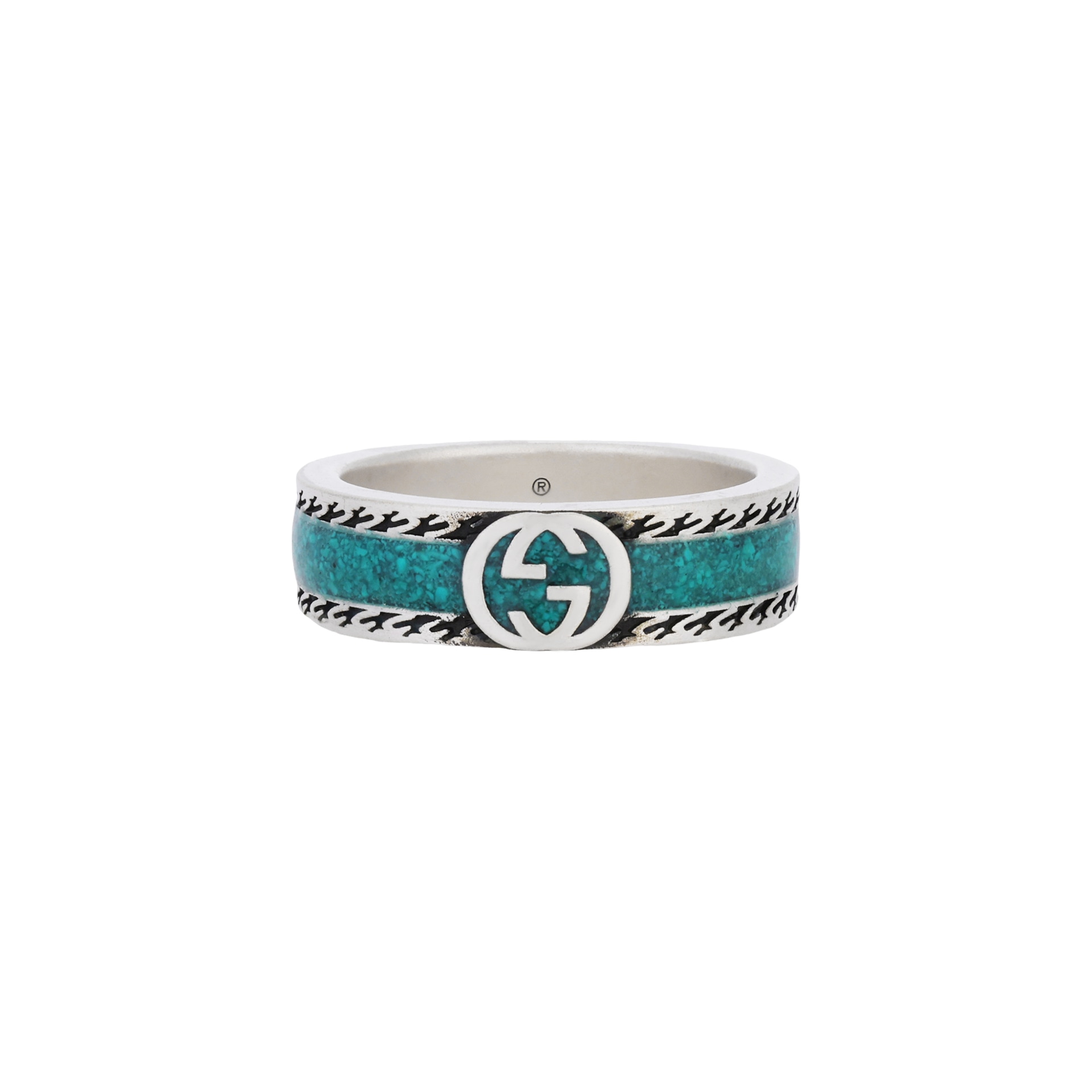 GUCCI/古驰 GUCCI Interlocking G Silver Ring