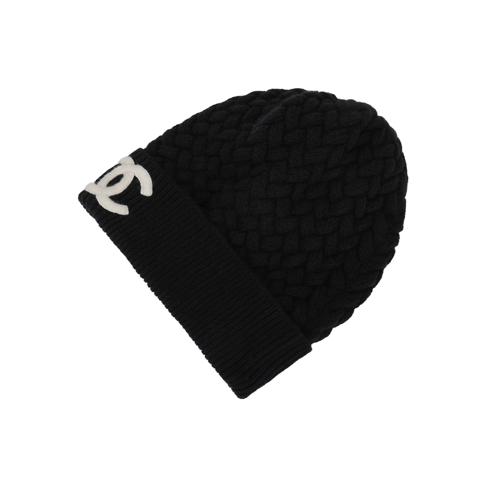 Chanel Logo Beanie Black — фото 3
