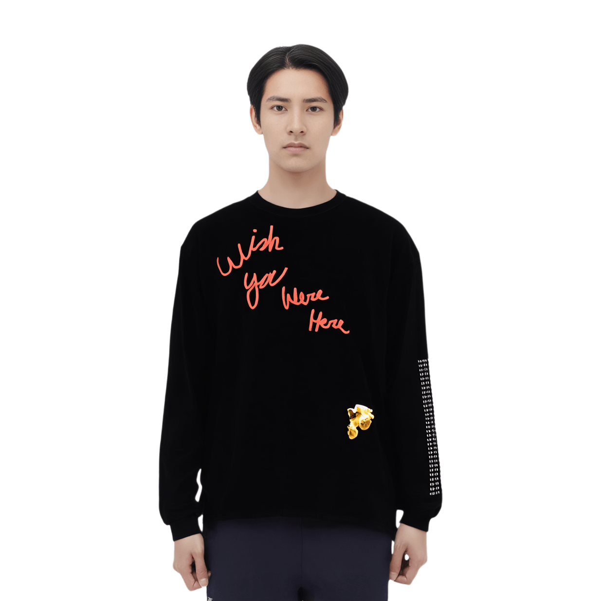 Travis Scott Cactus Jack Astro World Long Sleeve Tee Black — фото 2