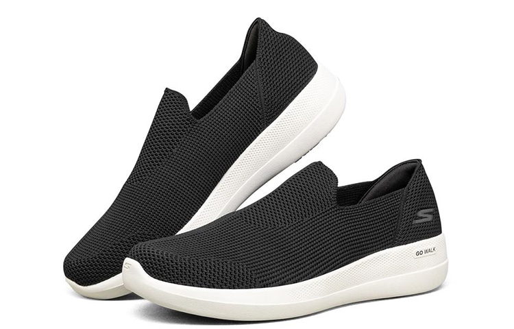 Skechers Go Walk Stability Black White — фото 2