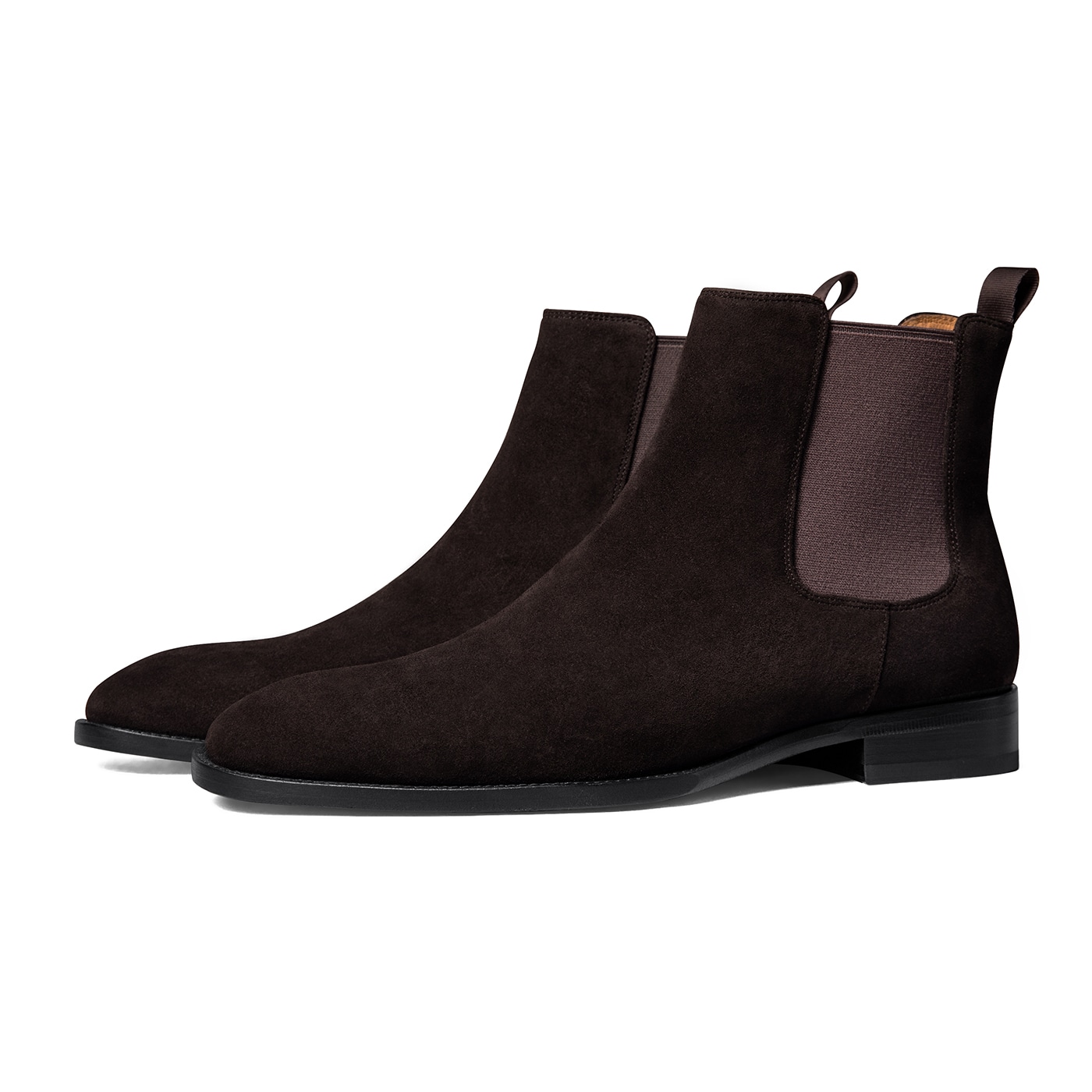 Thom Wills Chelsea Boots Deep Brown Suede — фото 1