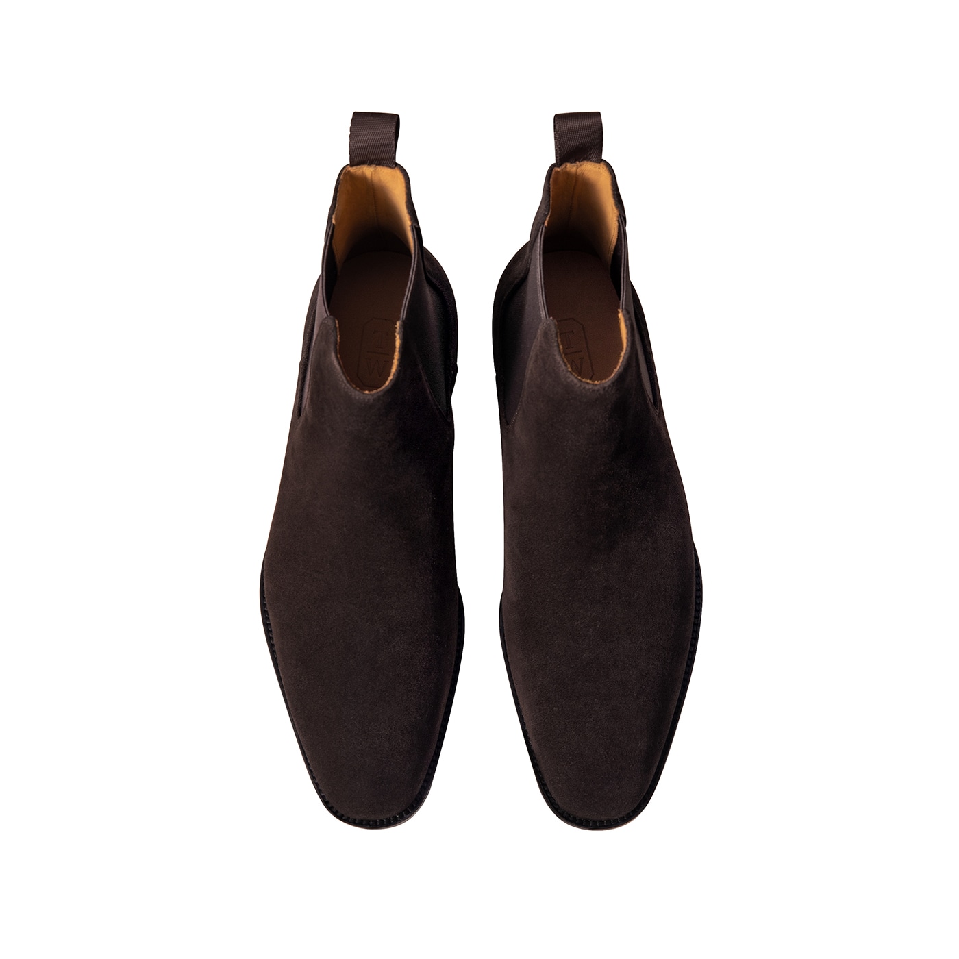 Thom Wills Chelsea Boots Deep Brown Suede — фото 2