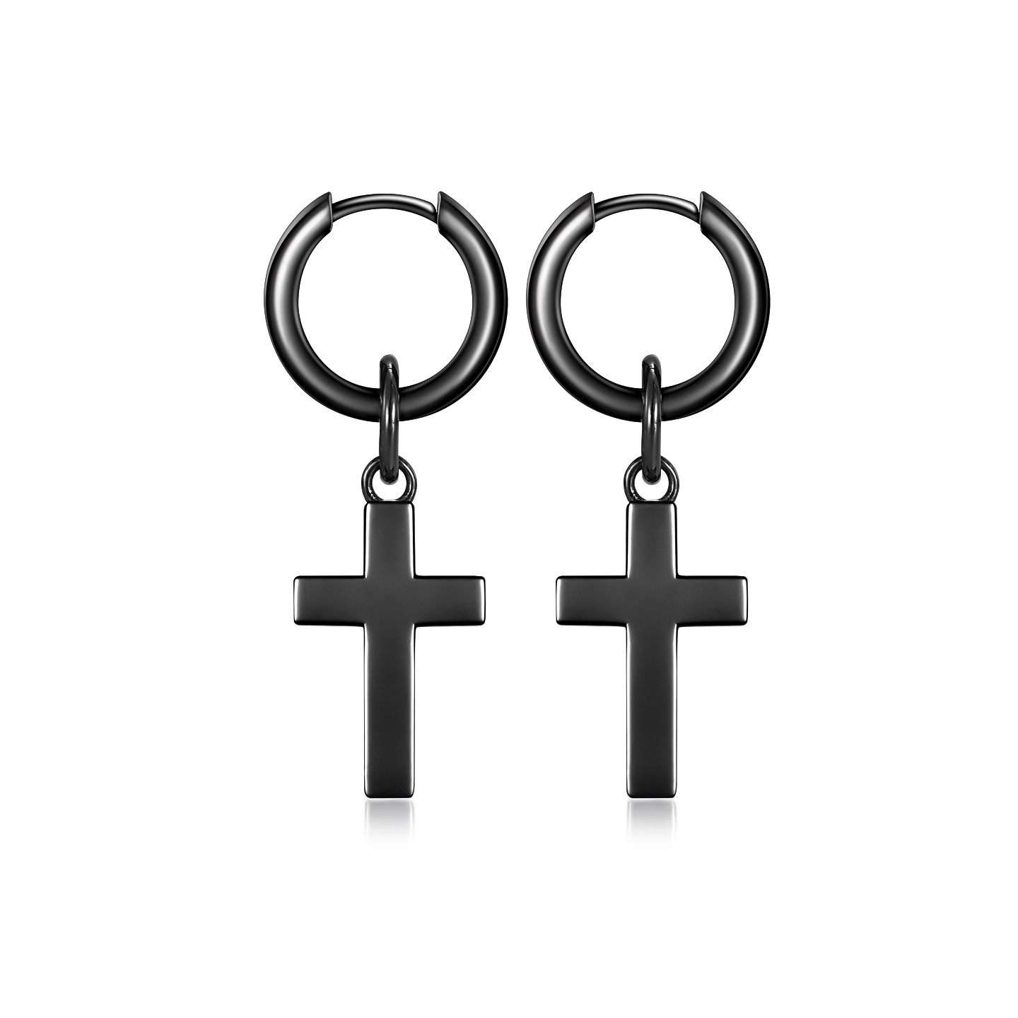 Ideagemer Cross Earrings Black — фото 4
