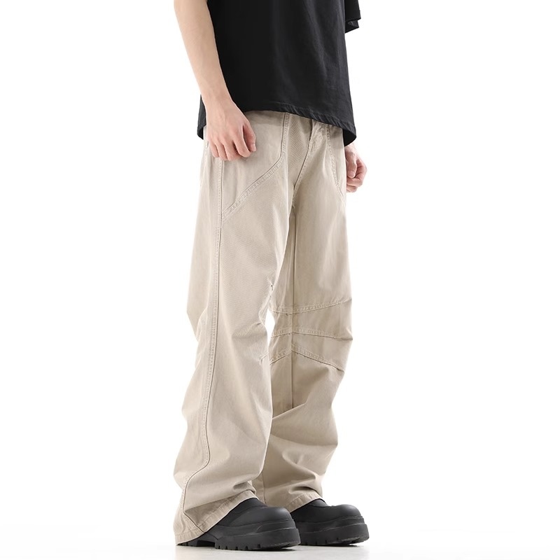 Struggle Vintage95 Wide Leg Jeans Khaki — фото 3