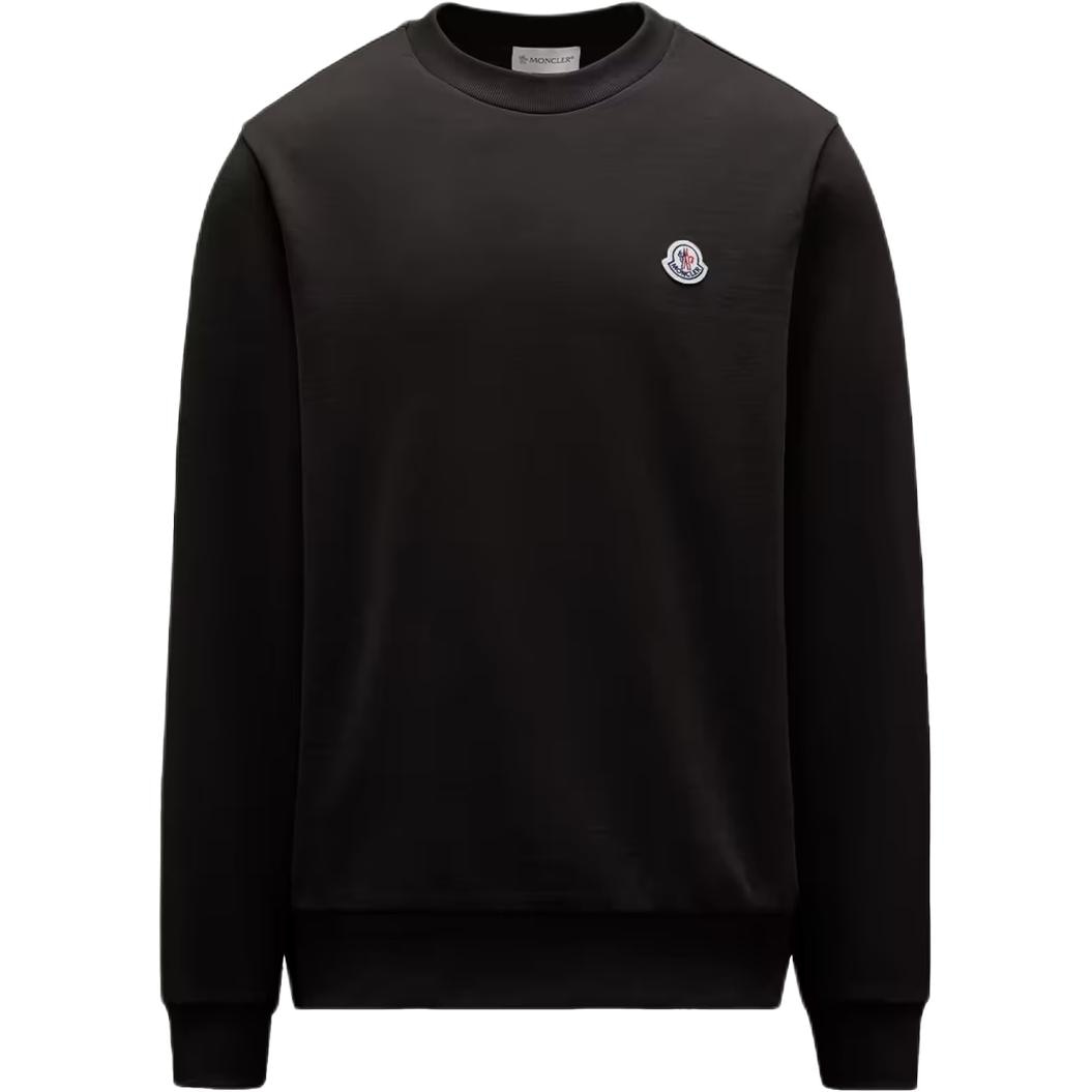 Moncler SS26 Logo Patch Cotton Sweatshirt