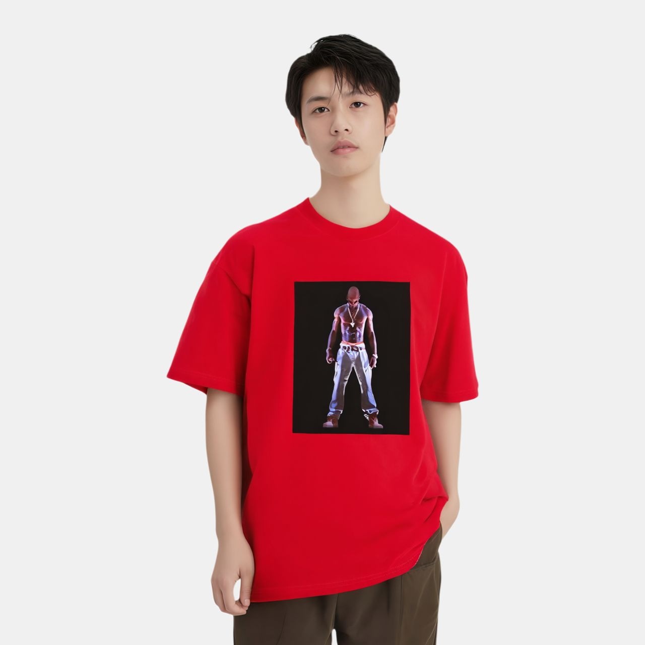 Supreme Tupac Hologram Tee Red — фото 1