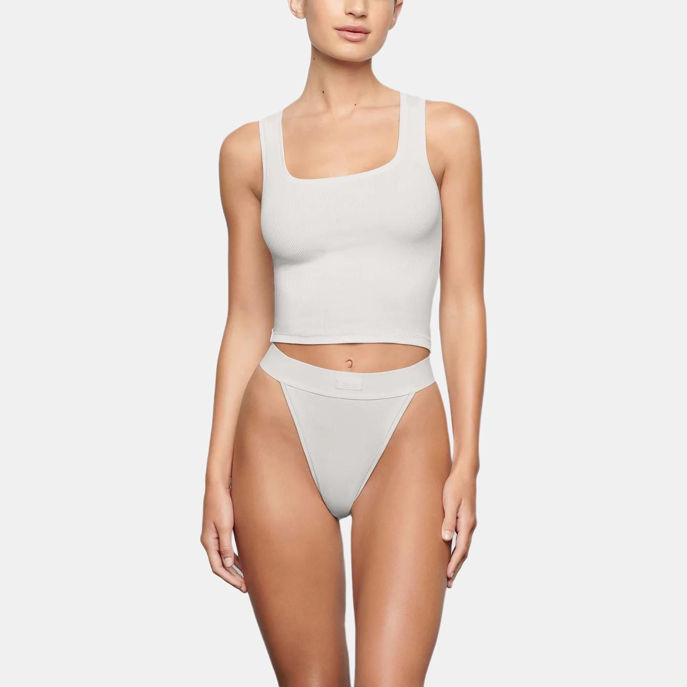 Skims Cotton Rib Tank Marble — фото 1