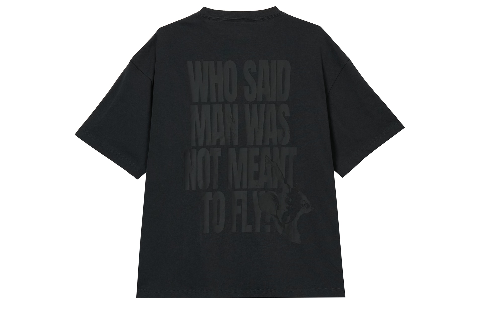 Jordan OVERSIZED Crewneck T-Shirt Grey Black — фото 1