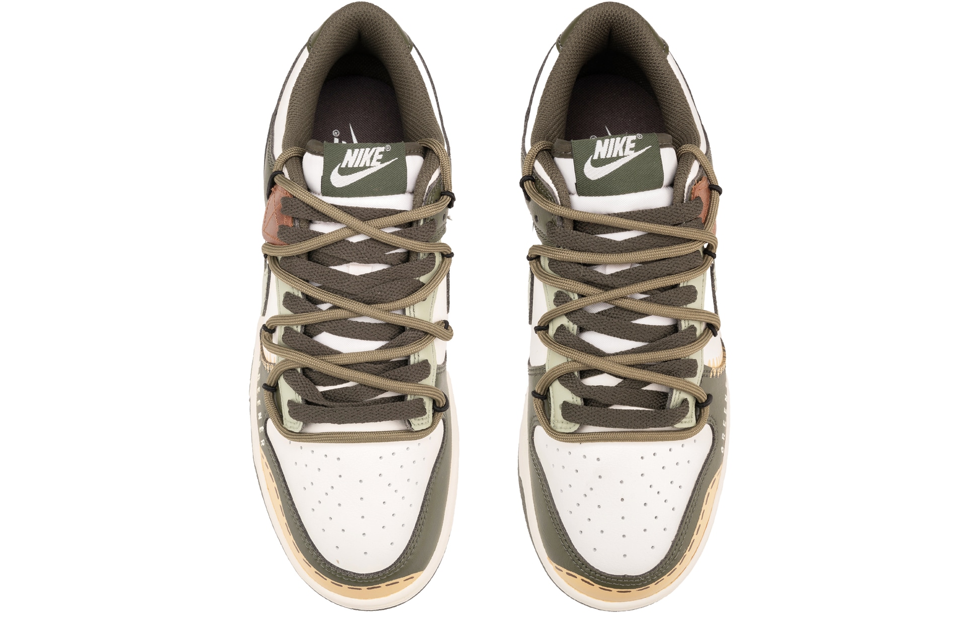 Nike Dunk Low Retro Brown Green — фото 3