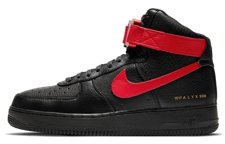 Кроссовки 1017 ALYX 9SM x Nike Air Force 1 High Black Red