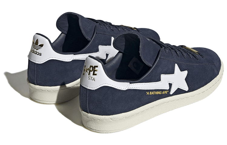 adidas originals A BATHING APE x adidas Campus 80S Navy — фото 4