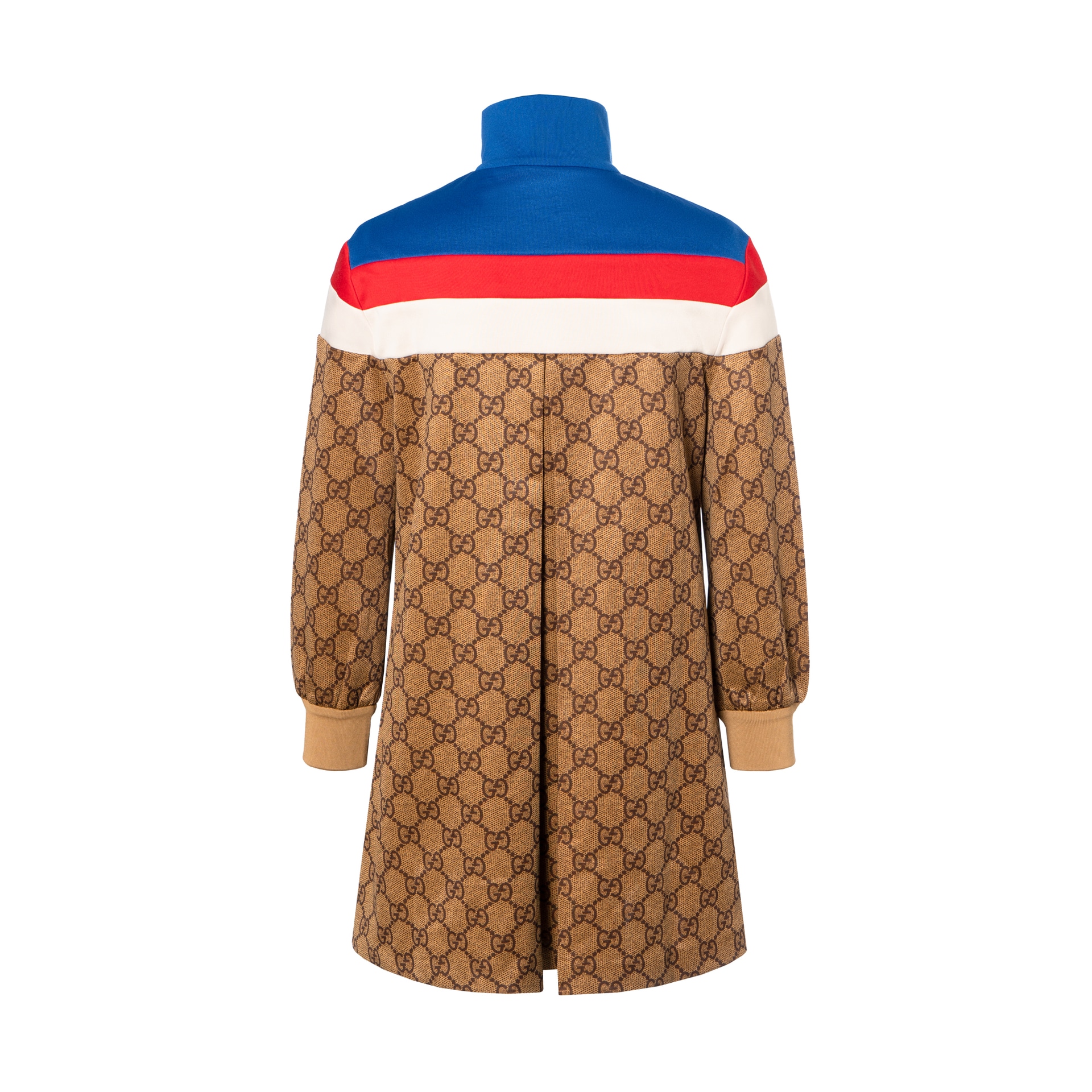 Gucci SS22 Embroidered Logo Dress Brown — фото 1
