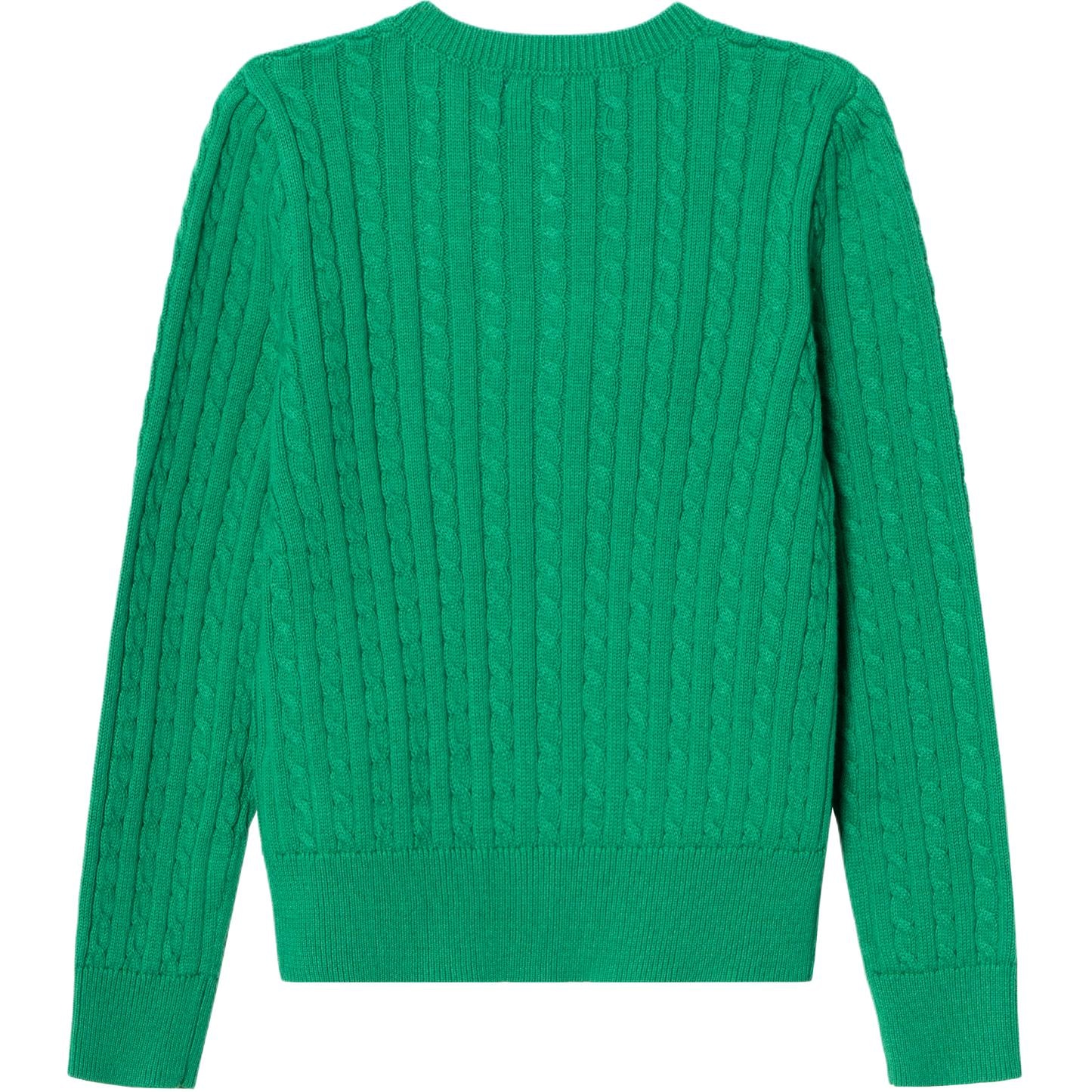Polo Ralph Lauren FW24 Solid Logo Knit Sweater Green Kids — фото 1