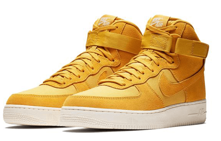 Nike Air Force 1 Suede Yellow Ochre — фото 2